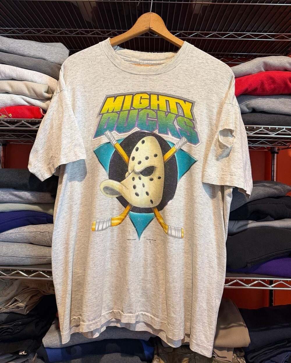 Salem Sportswear Mighty Ducks NHL T-Shirt Size XL Vintage 1994